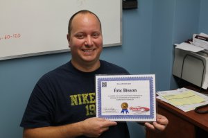 Éric Bisson, superviseur de maintenance chez Neptune Technologies et Bioressources à Sherbrooke, 2011